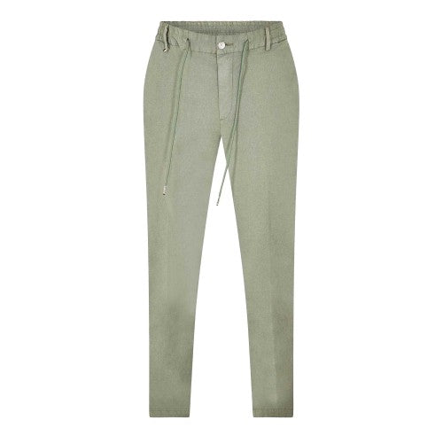 Front - Boss Mens Kane Drawstring Waist Chinos
