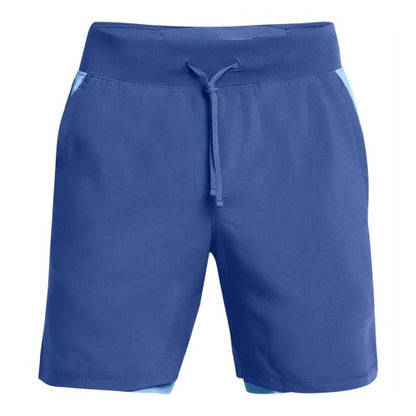 Front - Under Armour Mens Launch 2 in 1 Regular Running Shorts