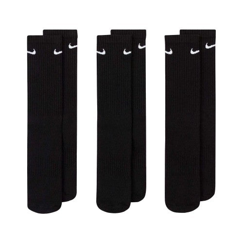 Front - Nike Unisex Adult Everyday Cushioned Crew Socks (Pack of 3)