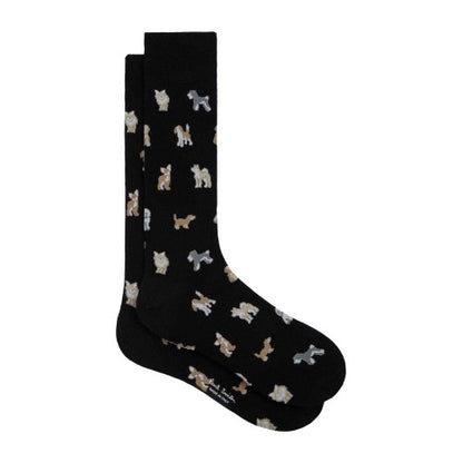 Front - Paul Smith Mens Dog Crew Socks