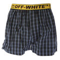 Front - Off White Mens Classic Industrial Checked Boxer Shorts