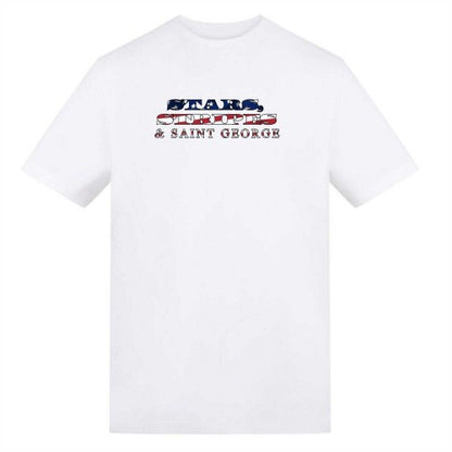 Front - AWD Mens Stars Stripes And Saint George England T-Shirt