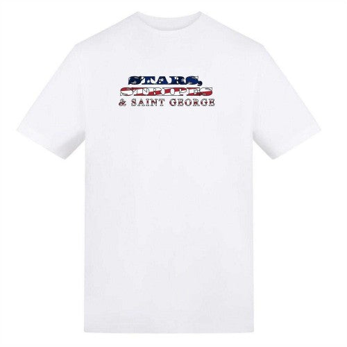 Front - AWD Mens Stars Stripes And Saint George England T-Shirt