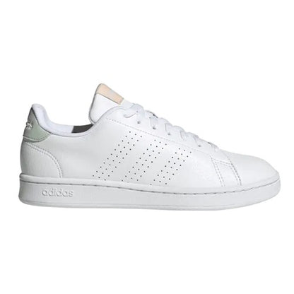 Front - Adidas Womens/Ladies Advantage Leather Trainers
