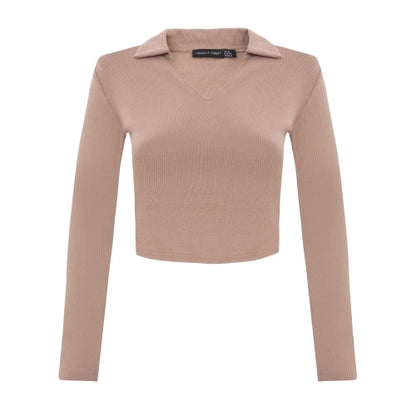 Front - I Saw It First Womens/Ladies Collared Long-Sleeved Top