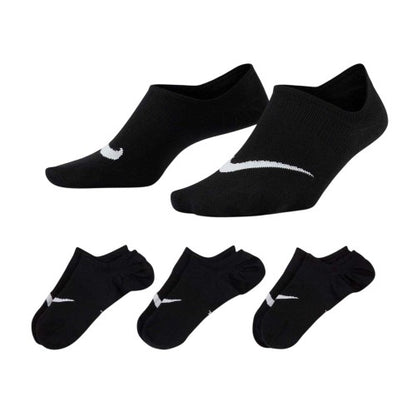 Front - Nike Womens/Ladies Everyday Plus Trainer Socks (Pack of 3)