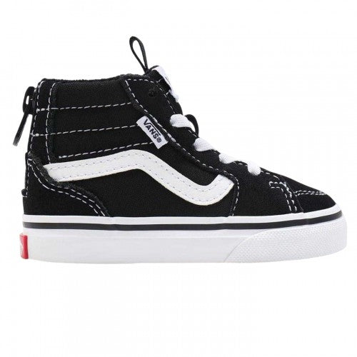 Front - Vans Toddler Canvas High Top Trainers