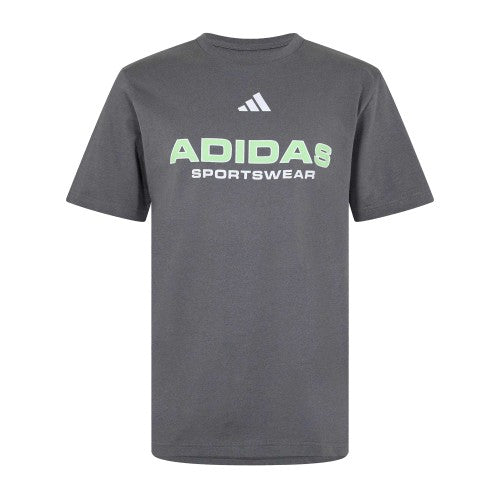 Front - Adidas Mens Logo Cotton T-Shirt