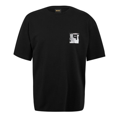 Front - Boss Mens Lights Cotton Logo T-Shirt