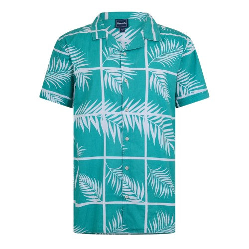 Front - Bench Mens Patterned Tailored Shirt