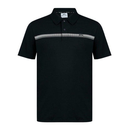 Front - Slazenger Mens Contrast Striped Golf Polo Shirt