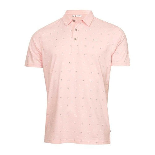 Front - Calvin Klein Mens Logo Performance Golf Polo Shirt