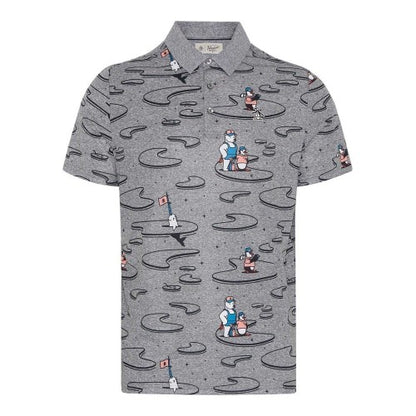 Front - Original Penguin Mens Patterned Regular Polo Shirt