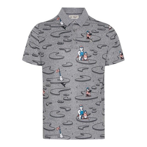 Front - Original Penguin Mens Patterned Regular Polo Shirt