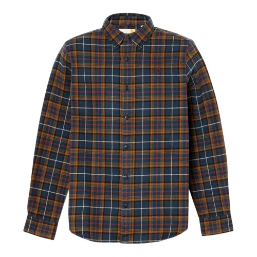Front - Timberland Mens Flannel Regular Shirt