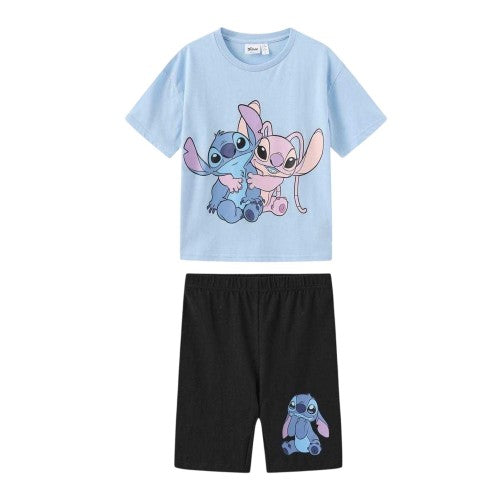 Front - Lilo & Stitch Childrens/Kids Top & Bottom Set