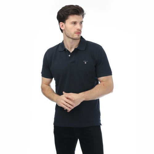 Front - Gant Mens Rugger Piqué Regular Polo Shirt