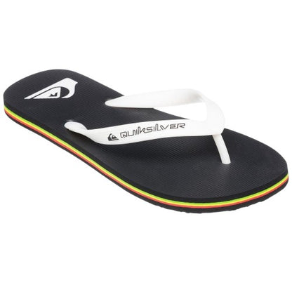 Front - Quiksilver Mens Leather Flip Flops