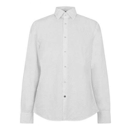 Front - Boss Mens Plain Collared Long-Sleeved Shirt