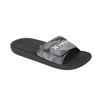 Front - Hurley Mens Vel Camouflage Slides