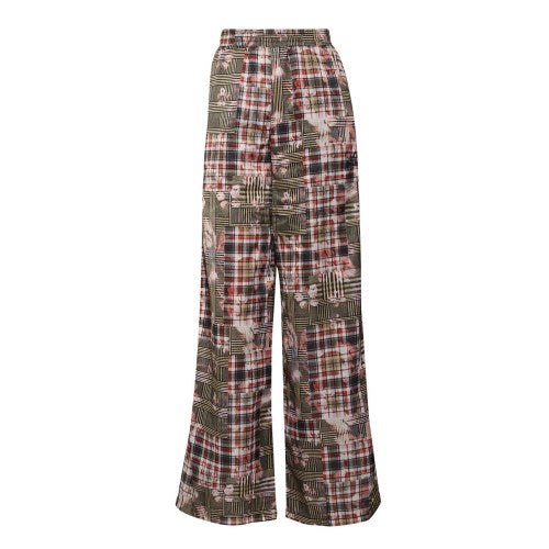 Front - Adidas Womens/Ladies Graphic Print Flared Leg Trousers