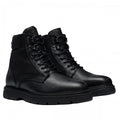 Front - Boss Mens Jacob Grain Leather Ankle Boots