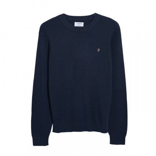 Front - Farah Mens Rainhill Plain Regular Jumper