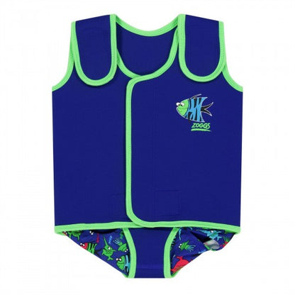 Front - Zoggs Baby Sea Saw Fish Wrap One Piece Swimsuit