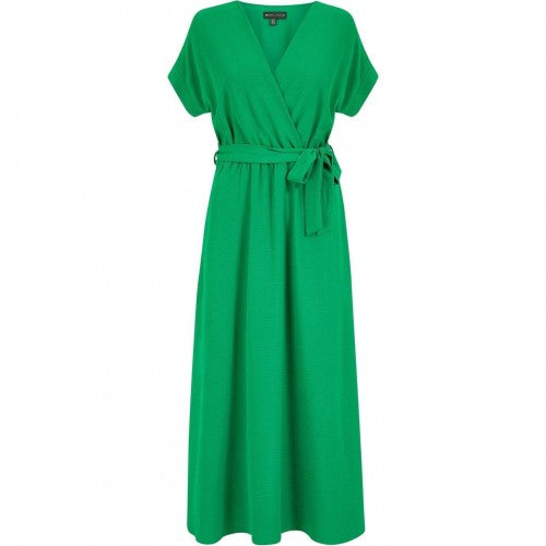 Front - Yumi Womens/Ladies V Neck Kimono Sleeve Wrap Dress