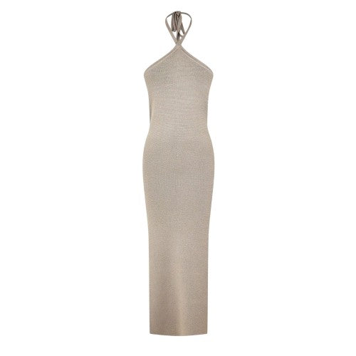 Front - Jack Wills Womens/Ladies Halter Neck Midi Dress