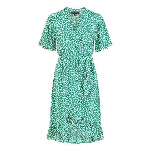 Front - Mela London Womens/Ladies Ditsy Floral V Neck Wrap Dress