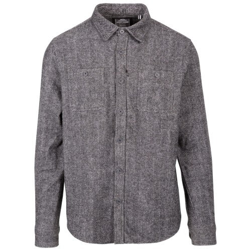 Front - Trespass Mens Plain Collared Shirt
