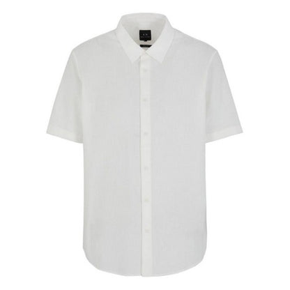 Front - Armani Exchange Mens Point Collar Regular Shirt