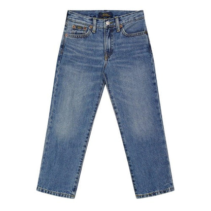Front - Ralph Lauren Childrens/Kids Denim 5 Pockets Relaxed Fit Jeans
