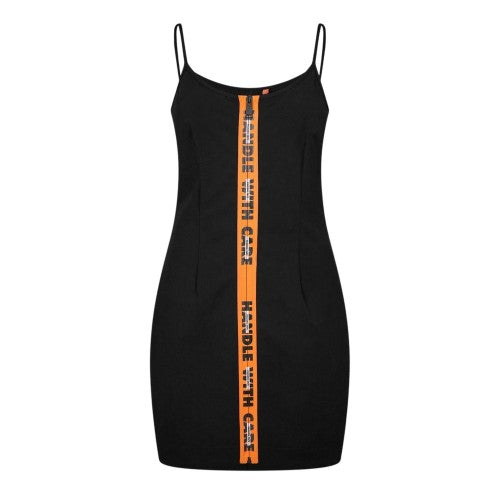 Front - Heron Preston Womens/Ladies Scoop Neck Spaghetti Strap Slip Dress