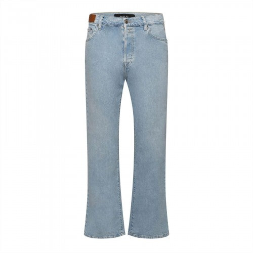 Front - Replay Womens/Ladies Logo Flared Jeans