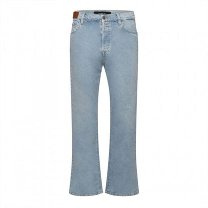 Front - Replay Womens/Ladies Logo Flared Jeans