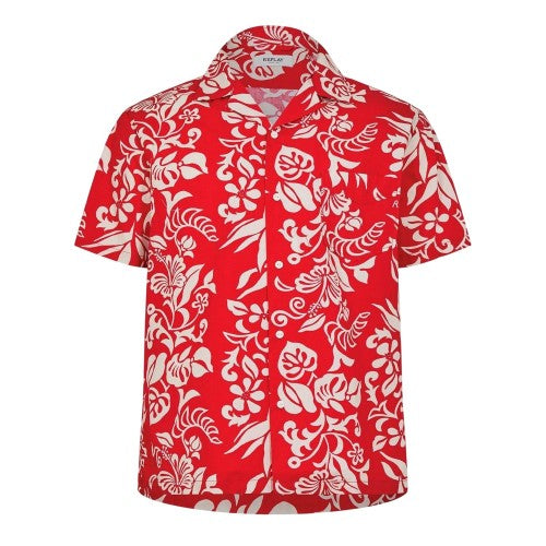 Front - Replay Mens Hawaiian Short-Sleeved Shirt