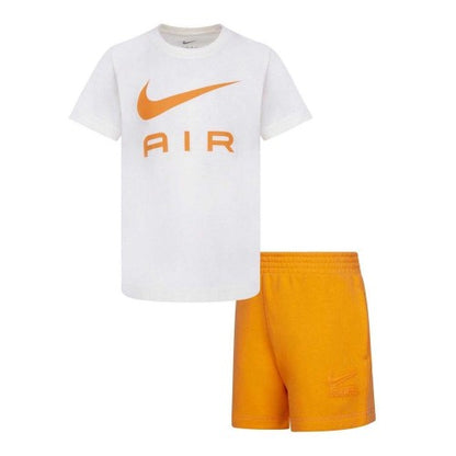 Front - Nike Childrens/Kids Air T-Shirt & Shorts Set