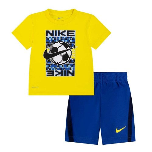 Front - Nike Baby Icons Regular T-Shirt & Shorts Set