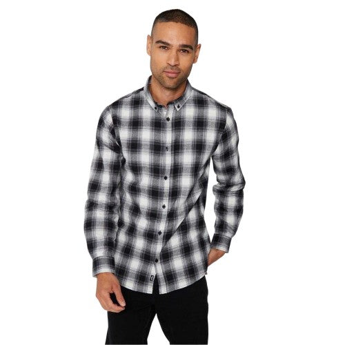 Front - Threadbare Mens Checked Regular Shirt