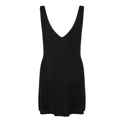 Front - Jack Wills Womens/Ladies Mini V Neck Slip Dress