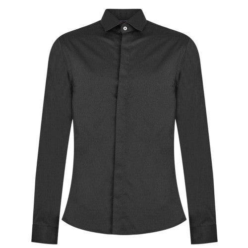 Front - Without Prejudice Mens Sateen Skinny Shirt