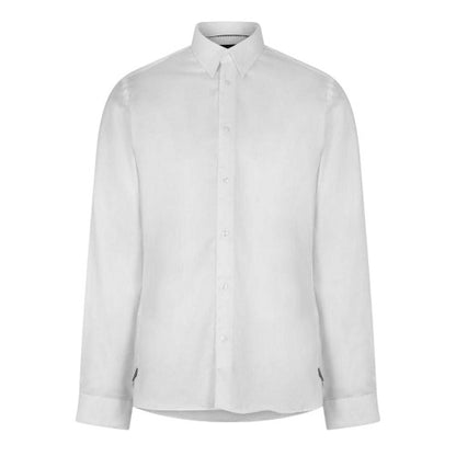 Front - Ted Baker Mens Holmess Slim Long-Sleeved Shirt