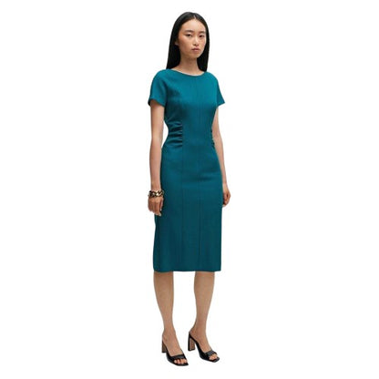 Front - Boss Womens/Ladies Crew Neck Short-Sleeved Midi Dress