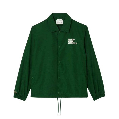 Front - Lacoste Mens Showerproof Coach Jacket