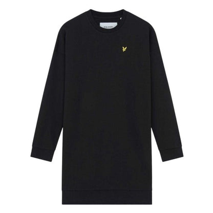 Front - Lyle & Scott Womens/Ladies Logo Long-Sleeved Sweatshirt Dress