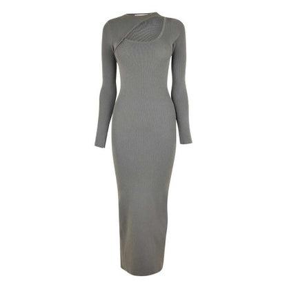 Front - Jack Wills Womens/Ladies Slash Neck Long-Sleeved Bodycon Dress