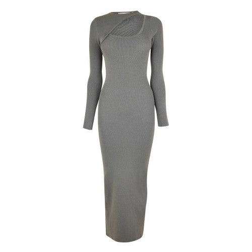 Front - Jack Wills Womens/Ladies Slash Neck Long-Sleeved Bodycon Dress