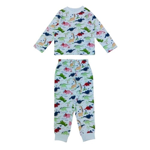Front - Star Childrens/Kids Dinosaur Long-Sleeved Pyjama Set